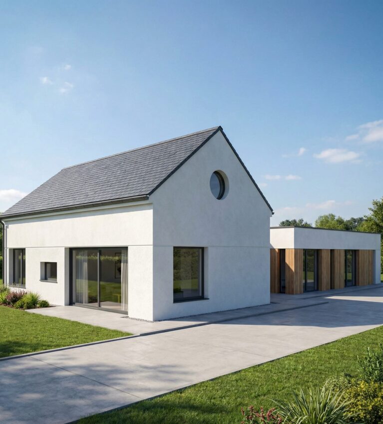 navrh fasady videackej usadlosti